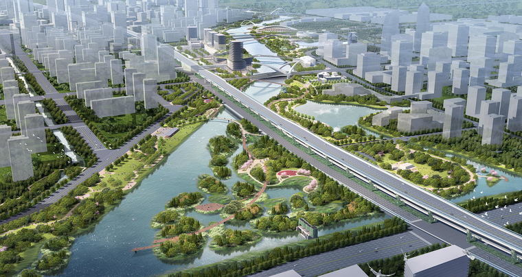 墉桥水泥轻质隔墙板安装案例之宁波奉化生态滨江公园